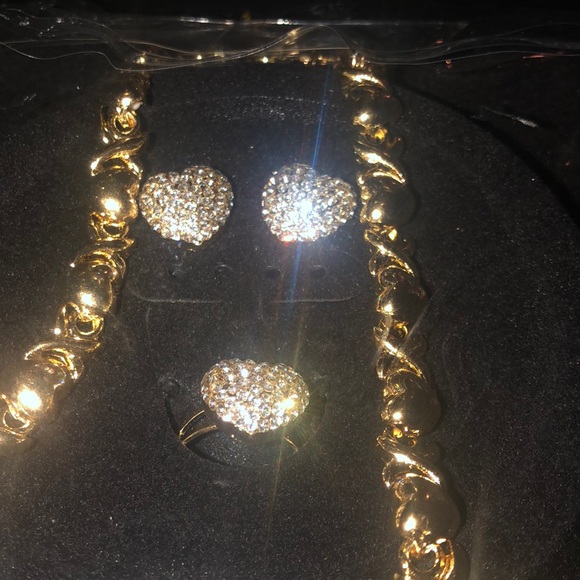 earrings ring bracelet necklace hugs kisses style - Picture 2 of 5